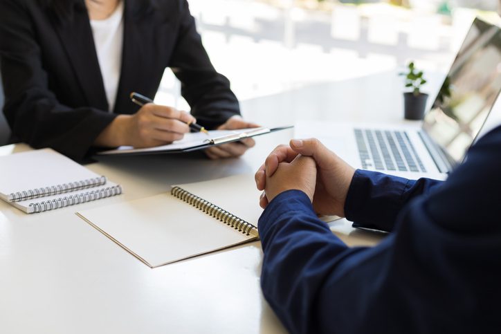 Accountant meets with client over numbers